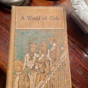 A World of Girls The Story of a School by L.T. Meade  c1905 Staircase Cover